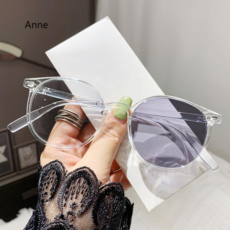 Photochromic Myopia Glasses New Women Men Round Sun Discolored Presbyopia Eyewear Blue Light Blocking Glasses