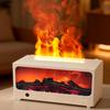 Новый USB-увлажнитель 3D-пламя Аромадиффузор Тихий Пульт Дистанционного Управления Ретро Камин для Дома Офиса Стола