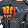 TOOLSTACK Рабочий жилет повышенной прочности с множеством карманов, прочный, дышащий, строительный жилет, регулируемый, многоцелевой, жилет электрика