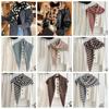 Plush Striped Scarf Korean Style Cape Wraps Fashion Knitted Triangle Scarf  Women/Men