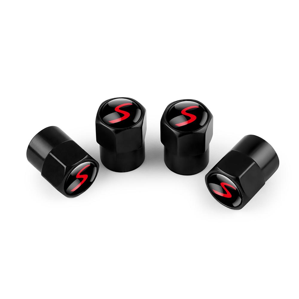 4pcs Car Metal Badge Wheel Tire Valve Caps Stem Cover For Mini Cooper S JCW Works F54 F55 F56 F57 F60 R50 R52 R53 R55 R56 R57 q4