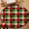 Christmas Tree Skirt Round Area Rug Soft Plush Floor Mat Living Room Bedroom Decor