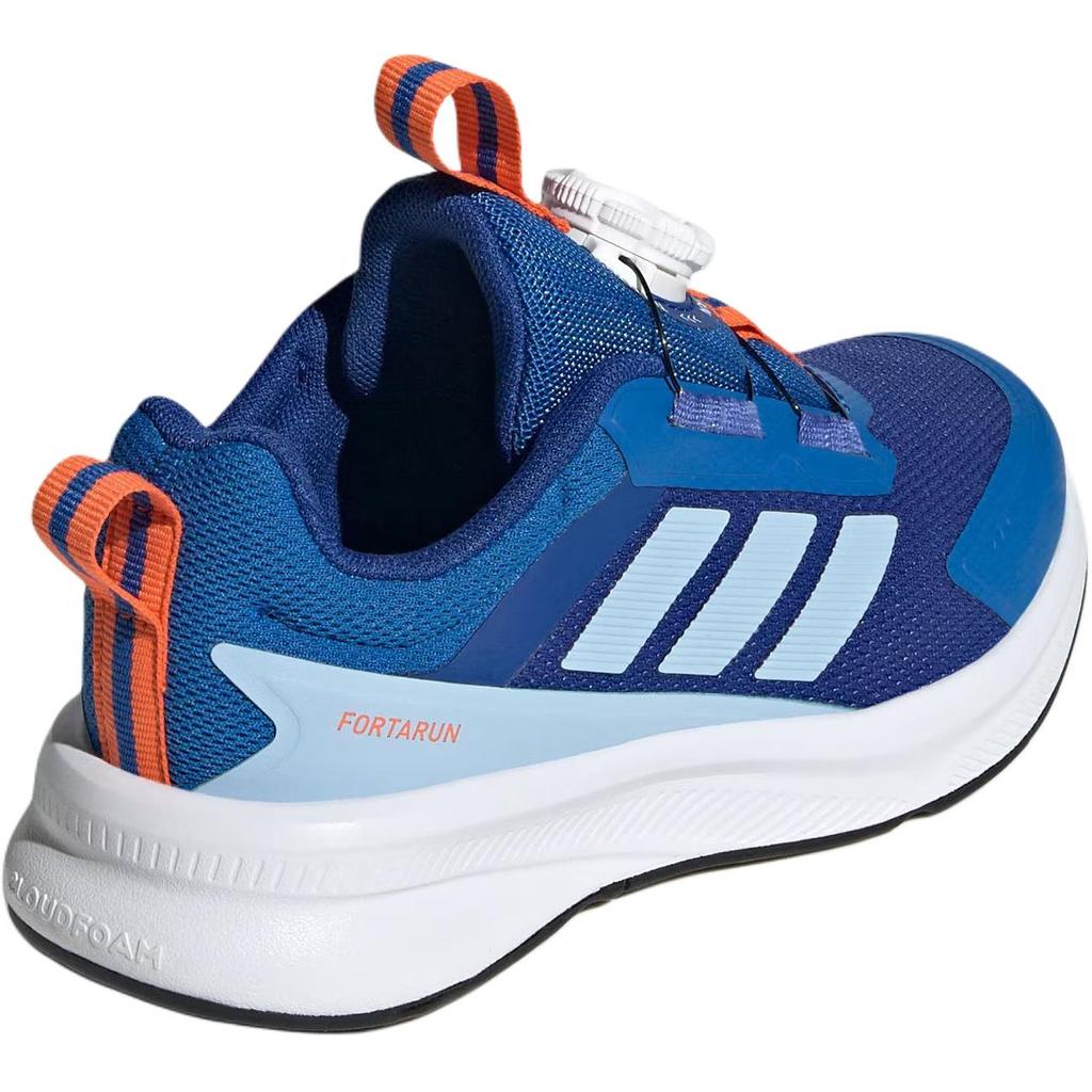 Adidas Fortarun 4.0 Универсальные Удобные Модные Прочные Низкие Детские Кроссовки для Бега Детские Кроссовки для Бега Королевско-синие Ярко-синие Цвет морской волны HP3587