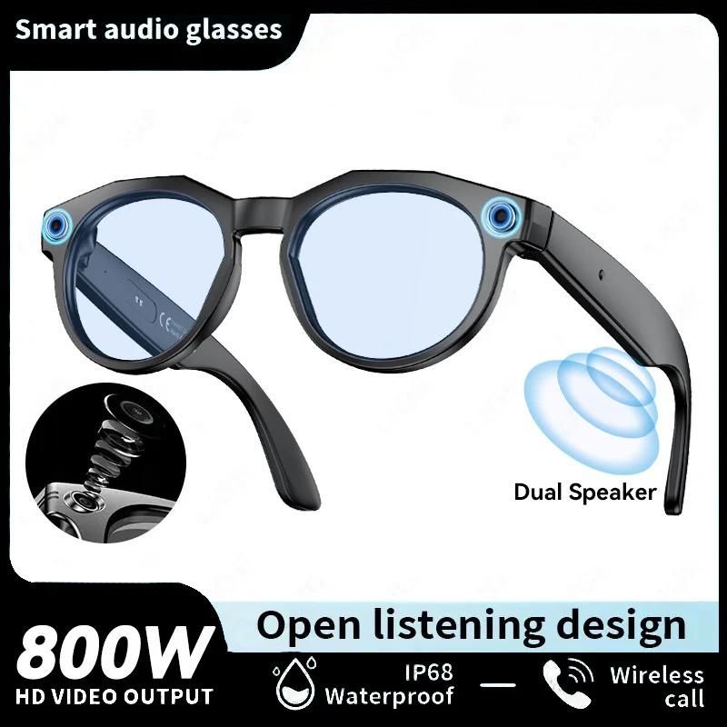 1080P HD Умные очки с ИИ Чат GPT 8 МП Камера Bluetooth-звонок Батарея 290 мАч Передача по WIFI Водонепроницаемые Умные очки Перевод в реальном времени унисекс