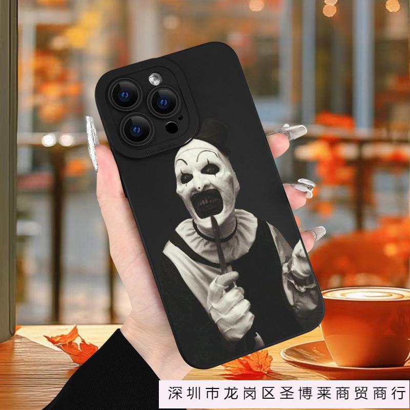 Смешной клоун подходит для чехла для мобильного телефона Apple 16promax iPhone16/15 импортный 13 противоударный 11P мягкий чехол