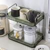 Кухонный сливной стеллаж для хранения, бытовой прозрачный настольный стеллаж для хранения, спальня, ванная комната, косметический стол для хранения