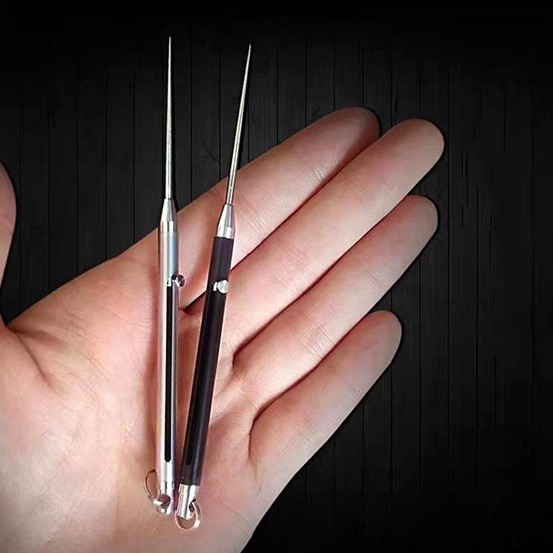 1 шт. металлическая вилка для фруктов, высокопрочный подарочный брелок, выдвижная зубочистка, портативный открытый