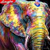 5D Алмазная картина Слон Полный дрель Круглая алмазная художественная вышивка Животное