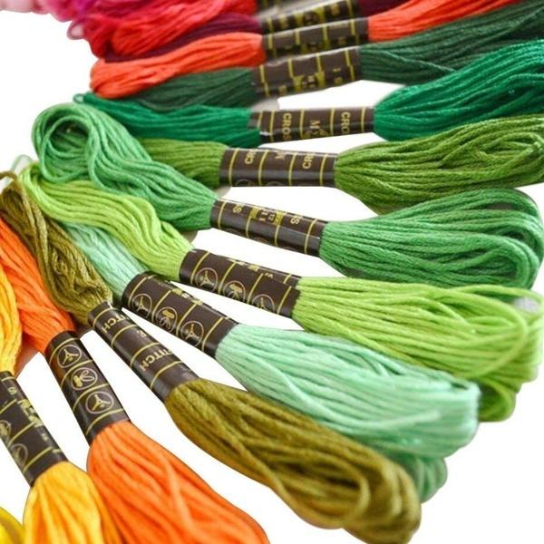 200 разноцветных ниток для вышивания мулине, нитки для вышивания крестиком, рукоделие, хлопок премиум-класса для вышивания крестиком