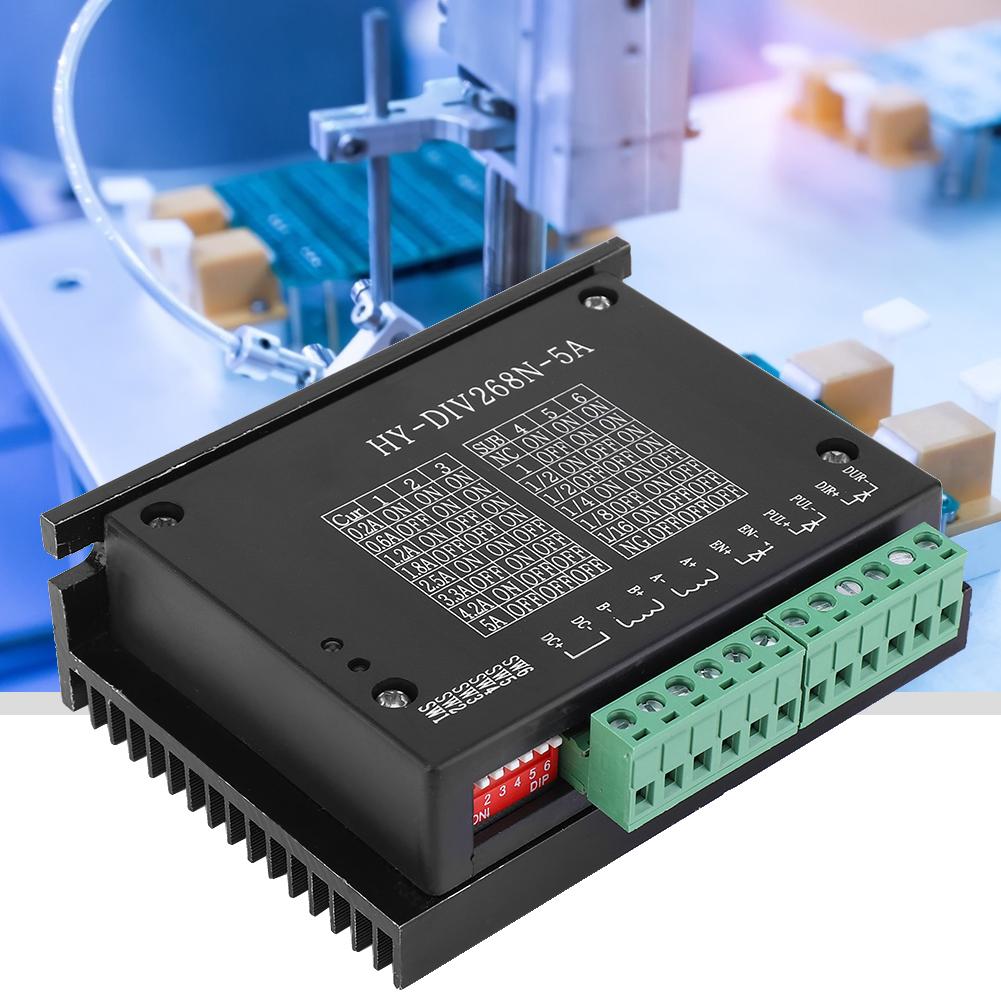 Гибридный драйвер шагового двигателя Двухфазный CNC контроллер 0.25A TB6600 Вход DC1248V