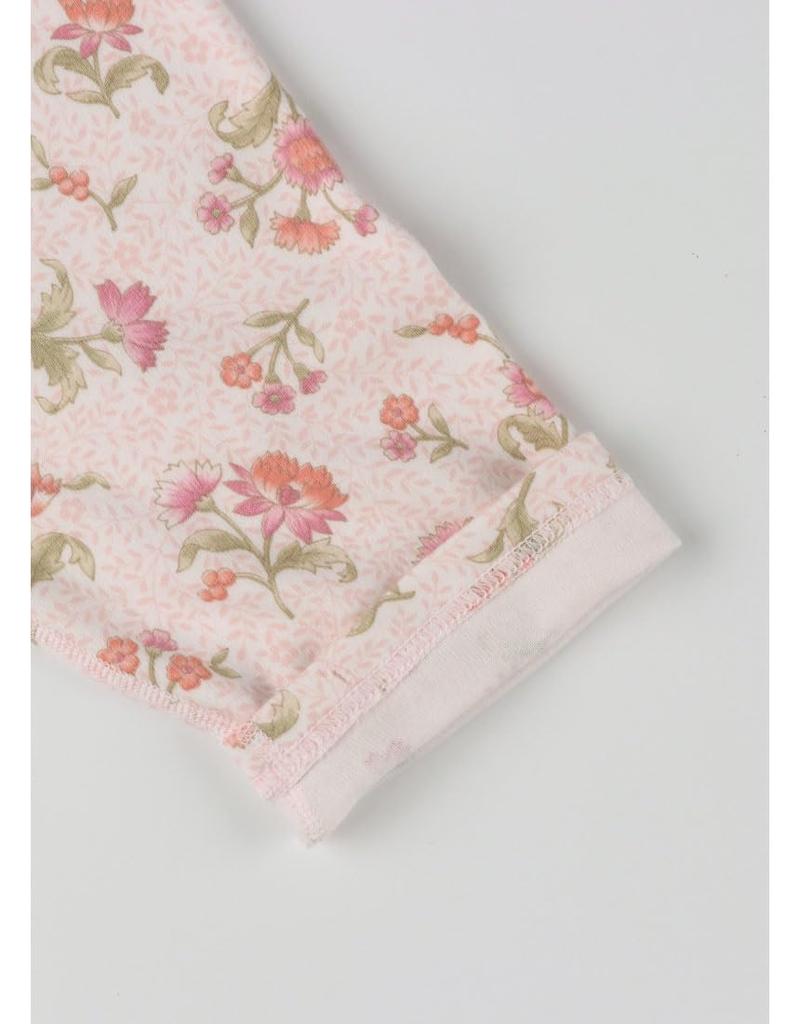 Пижама Пушистая Лиловая Длинные Рукава Длинные Брюки для Роста Хлопок Мягкая на Ощупь Комплект Верх и Низ Для Пожилых На Пуговицах Спереди DNL372 PI S P [Easy Partner]