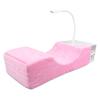 Lash Extension Pillow with Shelf Organizer Stand 3 Brightness LED Light Blue Lighting Pink U Shaped Eyelash Extension Pillow Shelf Stand