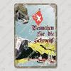 Швейцария Пейзажная Табличка Жестяная Вывеска Металлический Постер Цюрих Монтрё Риги Альпы Металлические Тарелки Ретро Настенный Декор Кафе Гостиная Дом