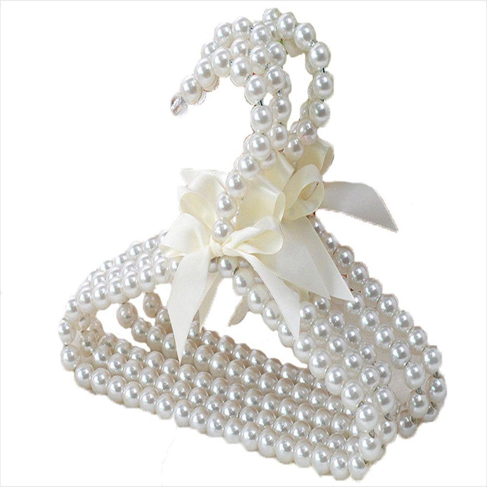 Children Clothes Peg Home Simulated Pearl Mini Organizer Pet Hanger Clothes Hanger Hanging Rack