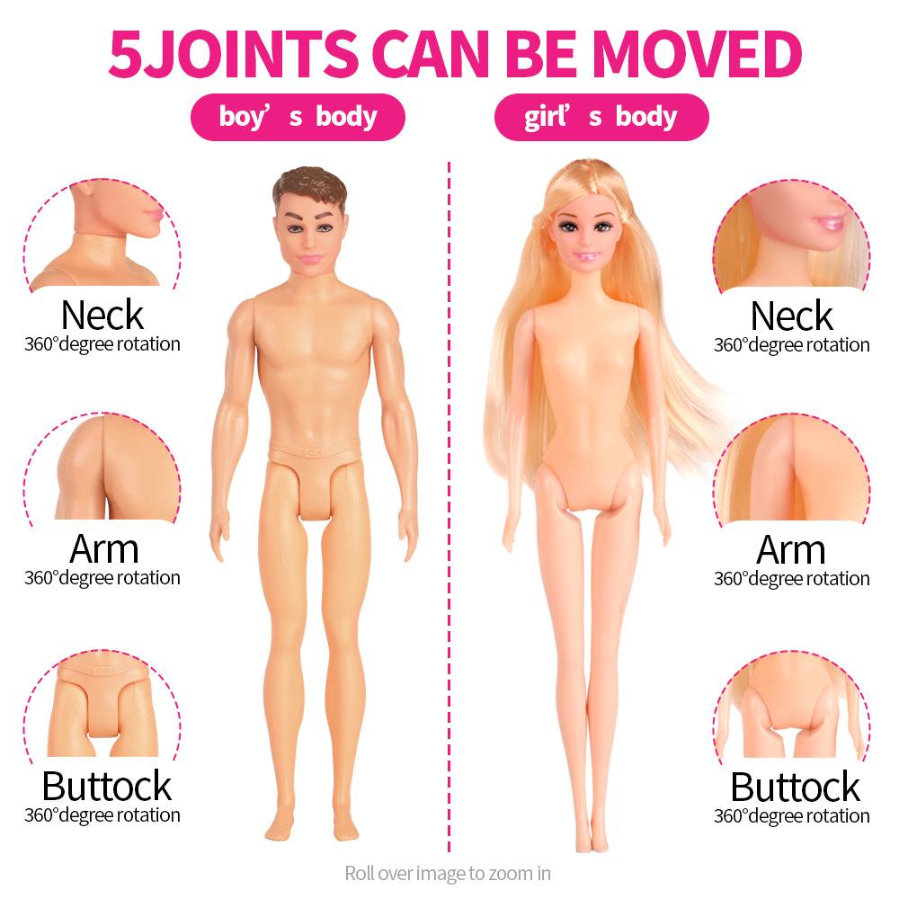 Набор кукол 30 см, кукла с шарнирами, одежда, аксессуары для игрушек, семейный набор