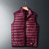 New Autumn Korean Style Men's Down Jacket Solid Color Short Vest Youth Popular Stand Collar Casual Jacket