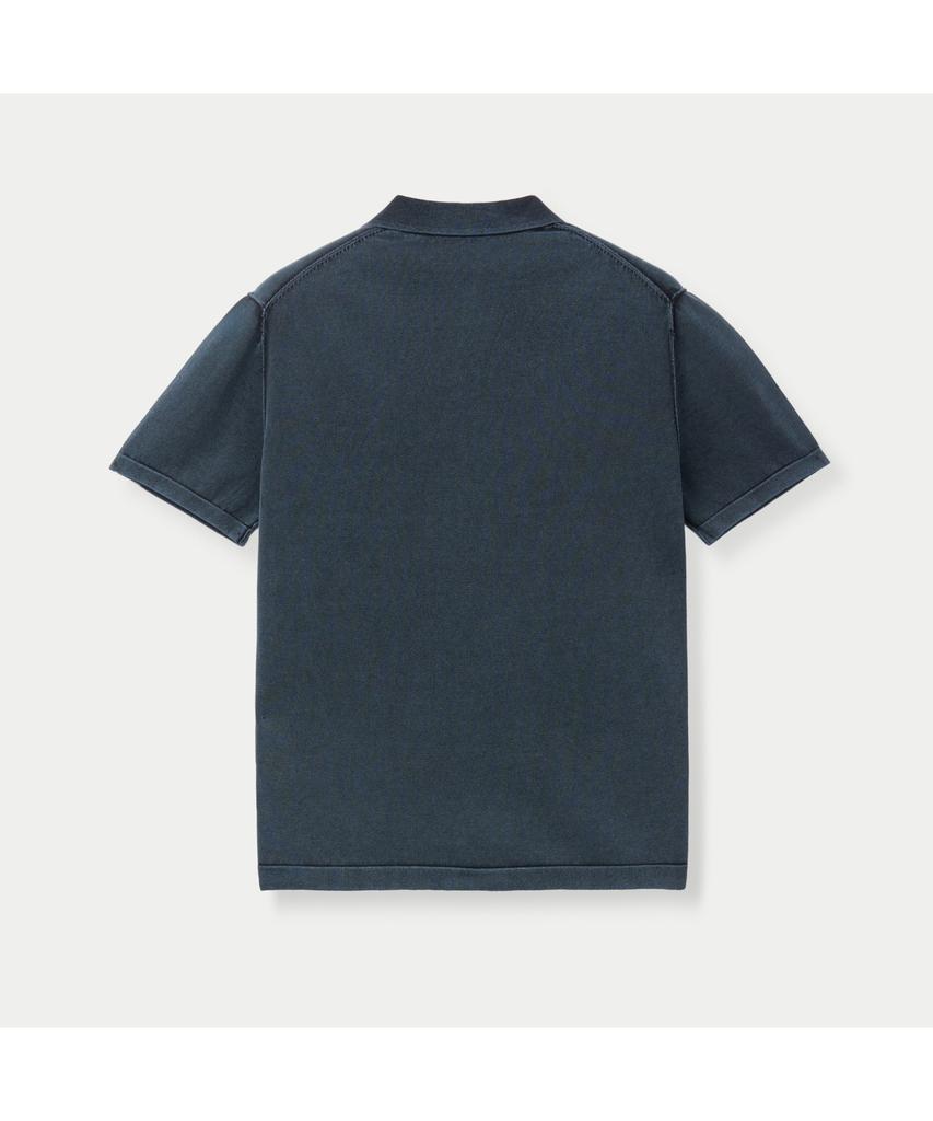 Silijeu Garment Dyed Open Collar Sweater Sawam26581Bud