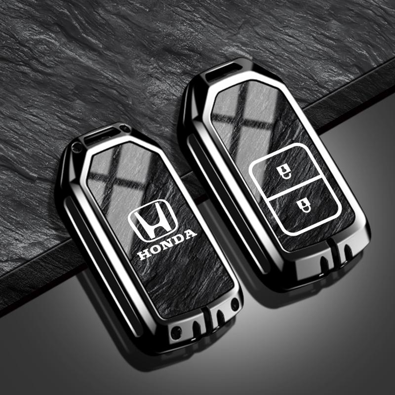 Intelligent Car Key Case Full Tup Cover Shell For Honda Accord Civic Jade HR-V CR-V HRV Crider Odyssey Zinc Alloy Accessorie New TV7