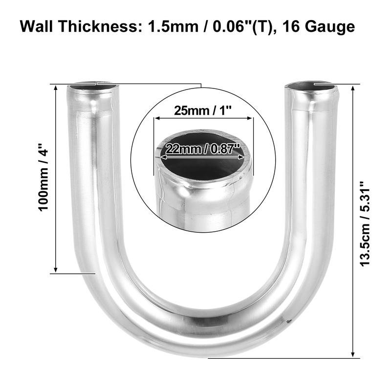 Uxcell Изогнутый Отвод Трубка Алюминиевый Сплав Универсальный для Автомобиля 25/38/45/51/63/76/89/102 мм НАРУЖНЫЙ Диаметр 100 мм Длина 90/180 Градусов Трубка Впуска Воздуха