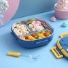 Портативная коробка для бенто на 550 мл в форме робота, коробка для обеда из нержавеющей стали 304, еда для кемпинга, пикника на открытом воздухе