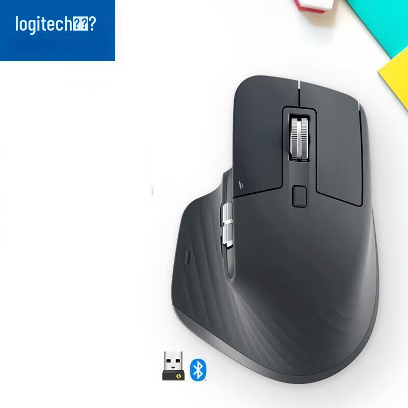 Logitech Беспроводная Bluetooth-мышь MX Master 3s, бесшумная