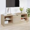 TV Stand - VIDAXL - Sonoma Oak - 102x35.5x36.5 Cm - Engineered Wood - Classic Style