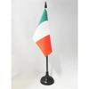 Drapeau De Table - AZ FLAG - Italie - 15x10cm - Polyester - Socle En Plastique Noir