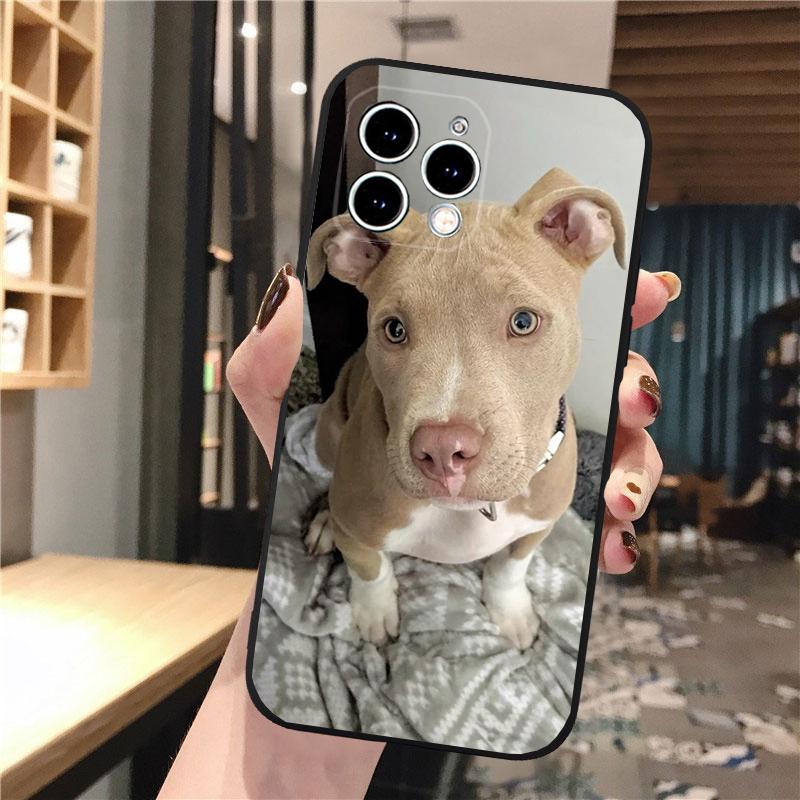 Phone Case Carcasa Funda For iPhone 17 Pro Max 17 Air 16 15 14 13 Pro Max 15 16 Pro 15Plus Pitbull Terrier Dog