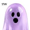 Spooky Resin Craft Accents 6PCS Luminous Mini Ghost Figures, Miniature Glow in The Dark Small Glowing Figures for Display Ornaments,