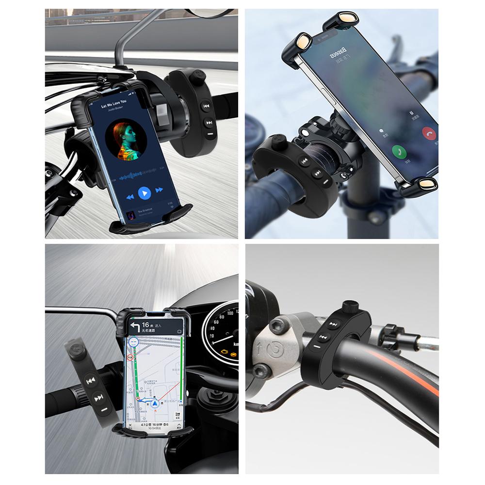 Wireless Media Button Remote Controller for Car Motorcycle Bicycles Bluetooth Hands-free Call MP3 Music Player Wireless Media Controller In Handlebar