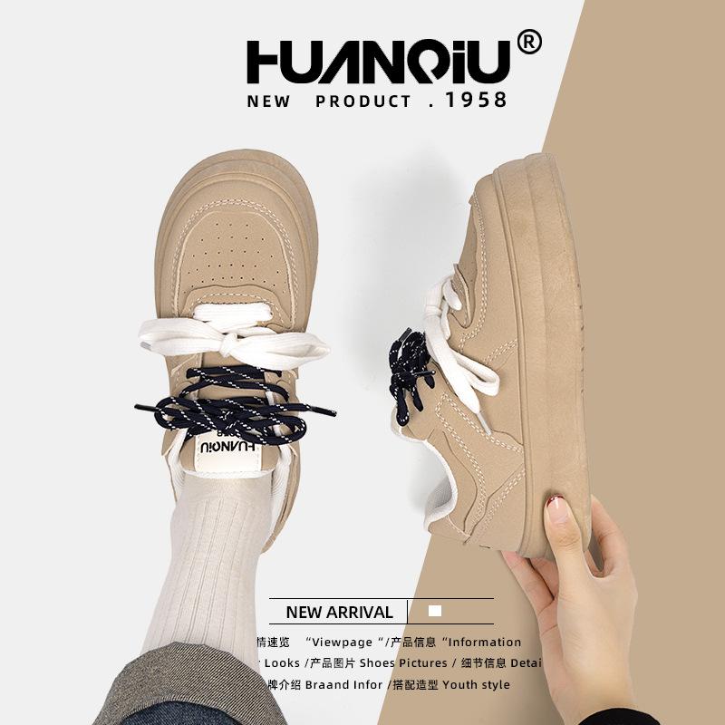 Глобальные ретро туфли на толстой подошве в гонконгском стиле женские 2025 весна новые дышащие повседневные универсальные спортивные туфли ZHQ3157