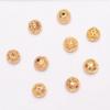 10pcs Color Retention Ancient Gold Beads Hollow Beads Copper Coin Beads Beads Diy Handmade Bracelets Necklaces Accessories Loose Beads