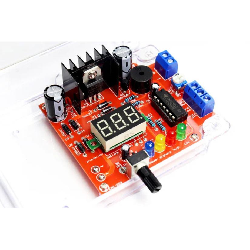 Электронный DIY-набор LM317 Регулируемый стабилизатор напряжения DC Понижающий источник питания Компоненты для сборки С корпусом Пайка Сборка 220В
