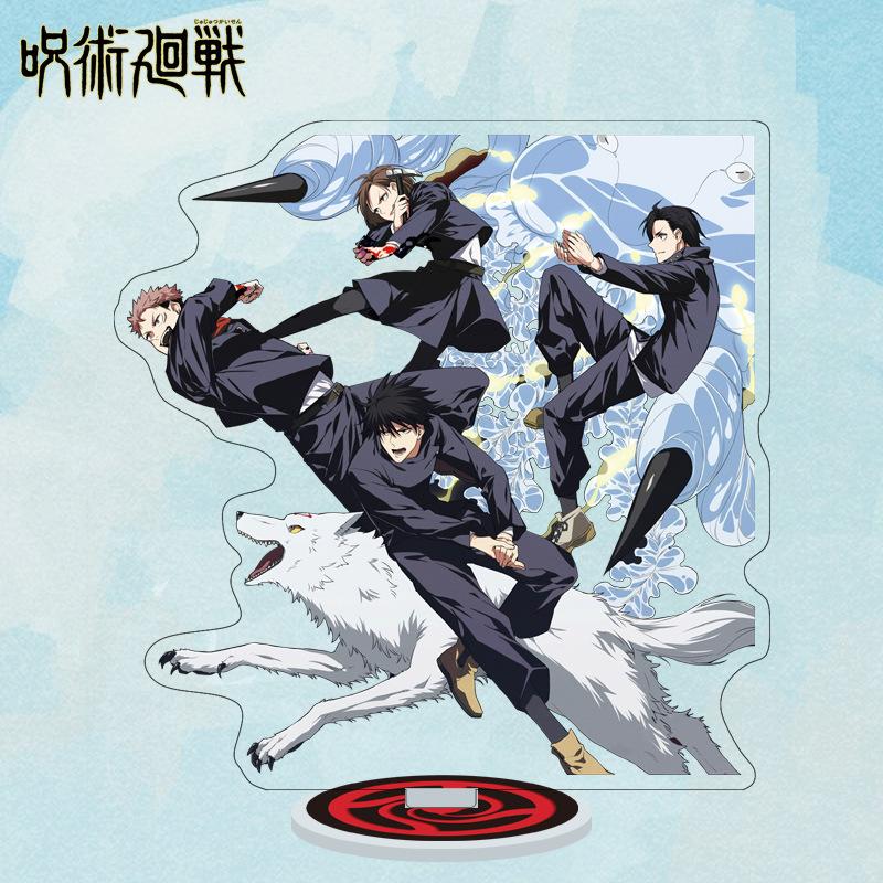 Мультяшные аниме фигурки Jujutsu Kaisen Акриловая подставка Манга Фигурки Годжо Сатору Гаражные наборы GK Украшения Декорация Игрушка
