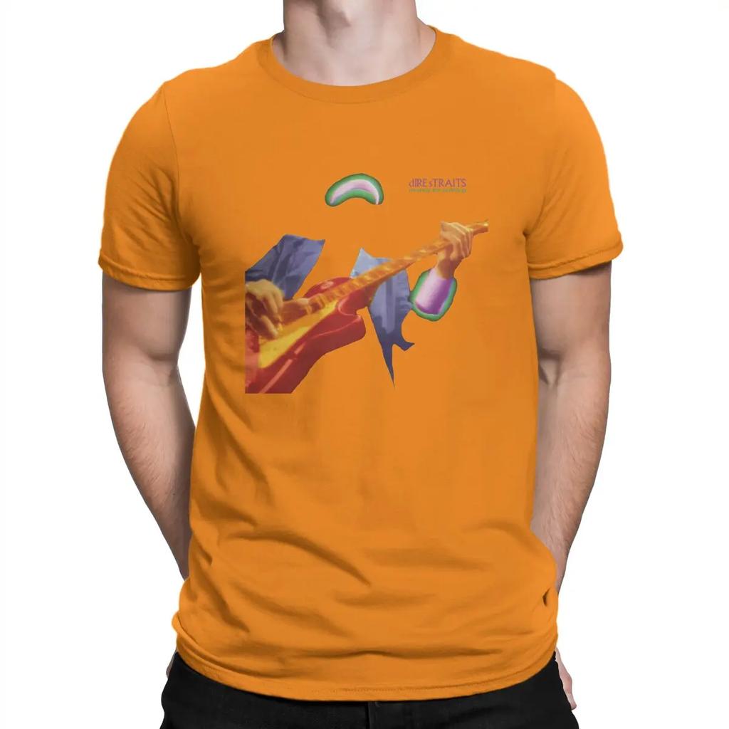 Funny Money For Nothing Music T-Shirts Men O Neck 100% Cotton T Shirts Dire Straits Band Short Sleeve Tees Clothes