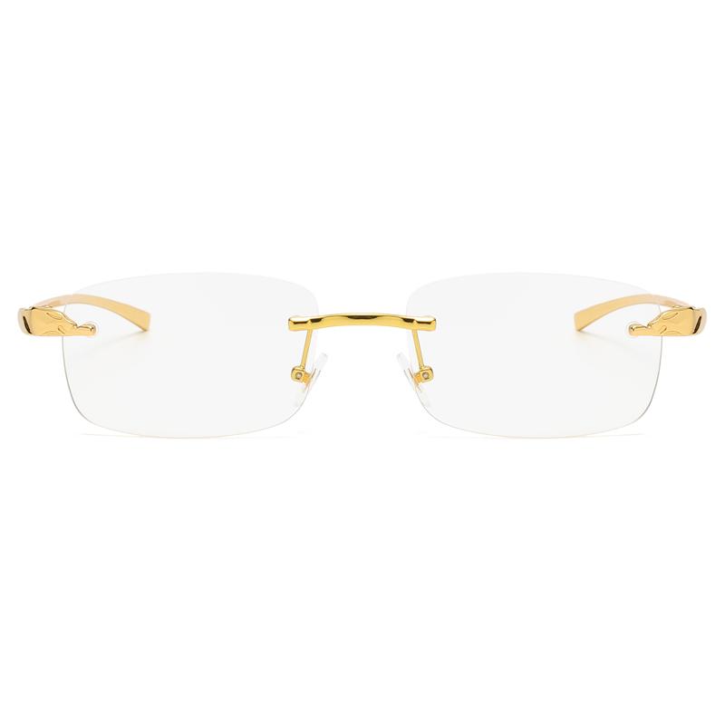 Маленькие солнцезащитные очки без оправы для мужчин и женщин, модные прозрачные солнцезащитные очки, стильные, без оправы, для вождения и путешествий