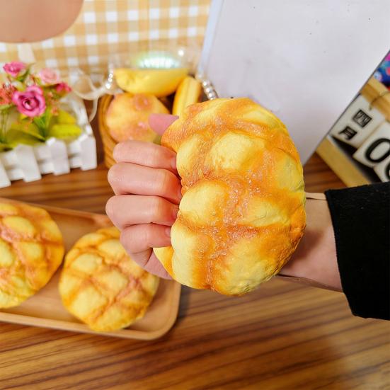Имитация ананасовой булочки, сжимающая игрушка, снятие стресса, поддельный хлеб, фиджет-игрушка, снижение тревожности, мягкий, эластичный, сенсорный, стресс-бол