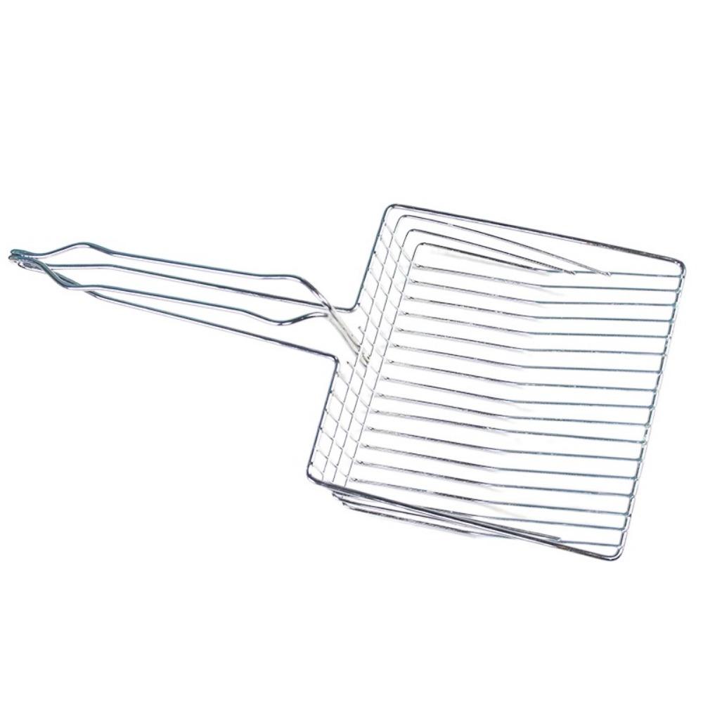Metal Cat Litter Shovel Large Long Handle Cat Litter Scoop Fine Hole Reduce Dust Kitten Litter Sand Shovel For Cats Kitten