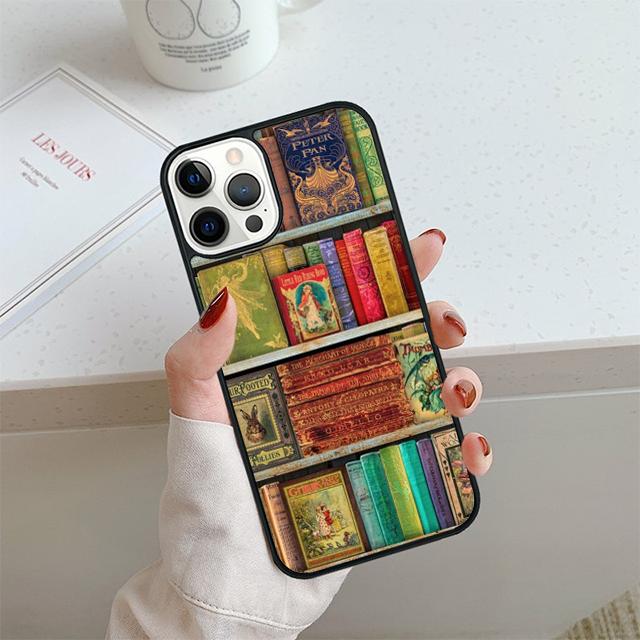 Чехол для телефона 'Библиотечная книга' для iPhone 17 Air 14 15 16 13 12 Чехол для Apple iPhone 17 Air 14 15 16 Pro Max 6S Plus Coque