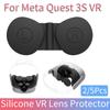 2/5 шт. Для Meta Quest 3S VR Силиконовая пылезащитная крышка для линз, Защитная крышка от царапин для линз VR, Аксессуар для Meta Quest 3S