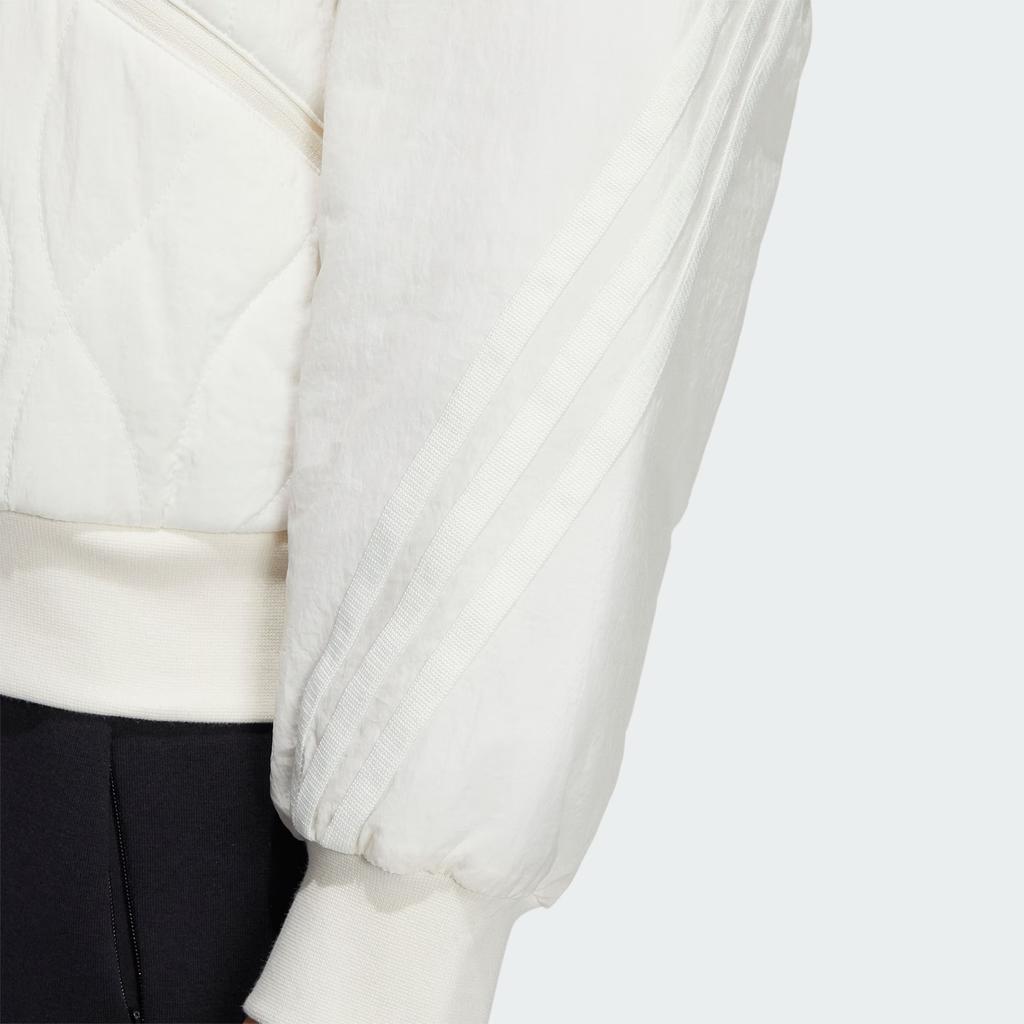 Adidas Future Style Padded Jacket Solid Color Logo Sports Casual Jacket Women Jacket Pink White IM8957