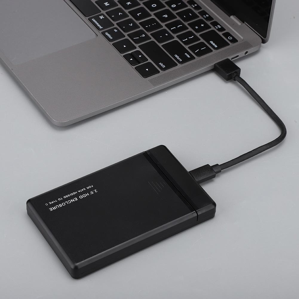 W25a831 2.5 USB3.1 Type C SATA Мобильный устойчивый к царапинам корпус для жесткого диска HDD(черный) (Не включая жесткий диск)