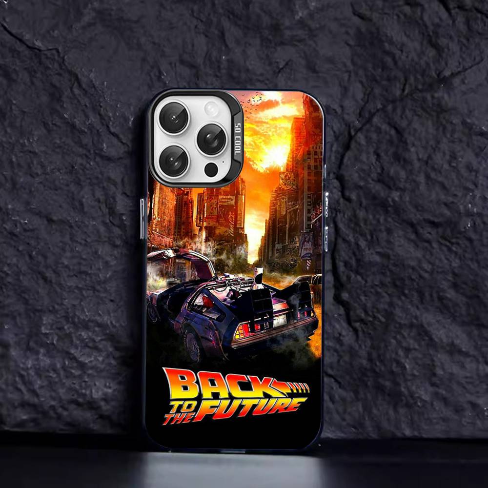Чехлы для телефона Назад в будущее Для IPhone 17 16 15 14 13 12 11 Plus Pro Max Pro Цветной Матовый Чехол