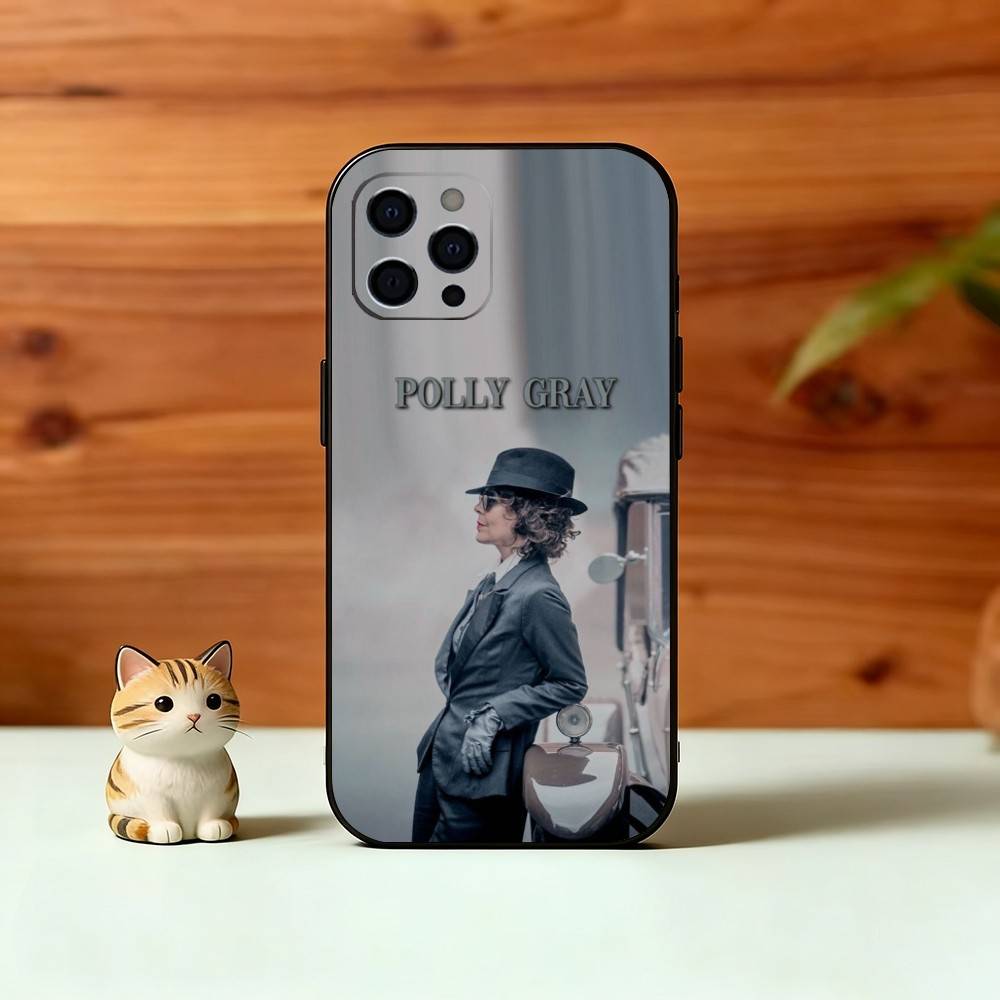 Чехол для телефона P-B-Polly Серый Для iPhone 17, 16, 15, 14, 13, 12, 11 Plus, Pro Max, Другие Мягкий Черный Чехол