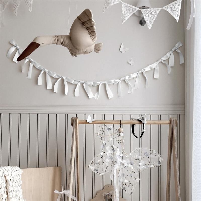 60cm Wall Hanging Flags Nursery Decor Party Banner Ribbon Garland Flags Children Room Decoration