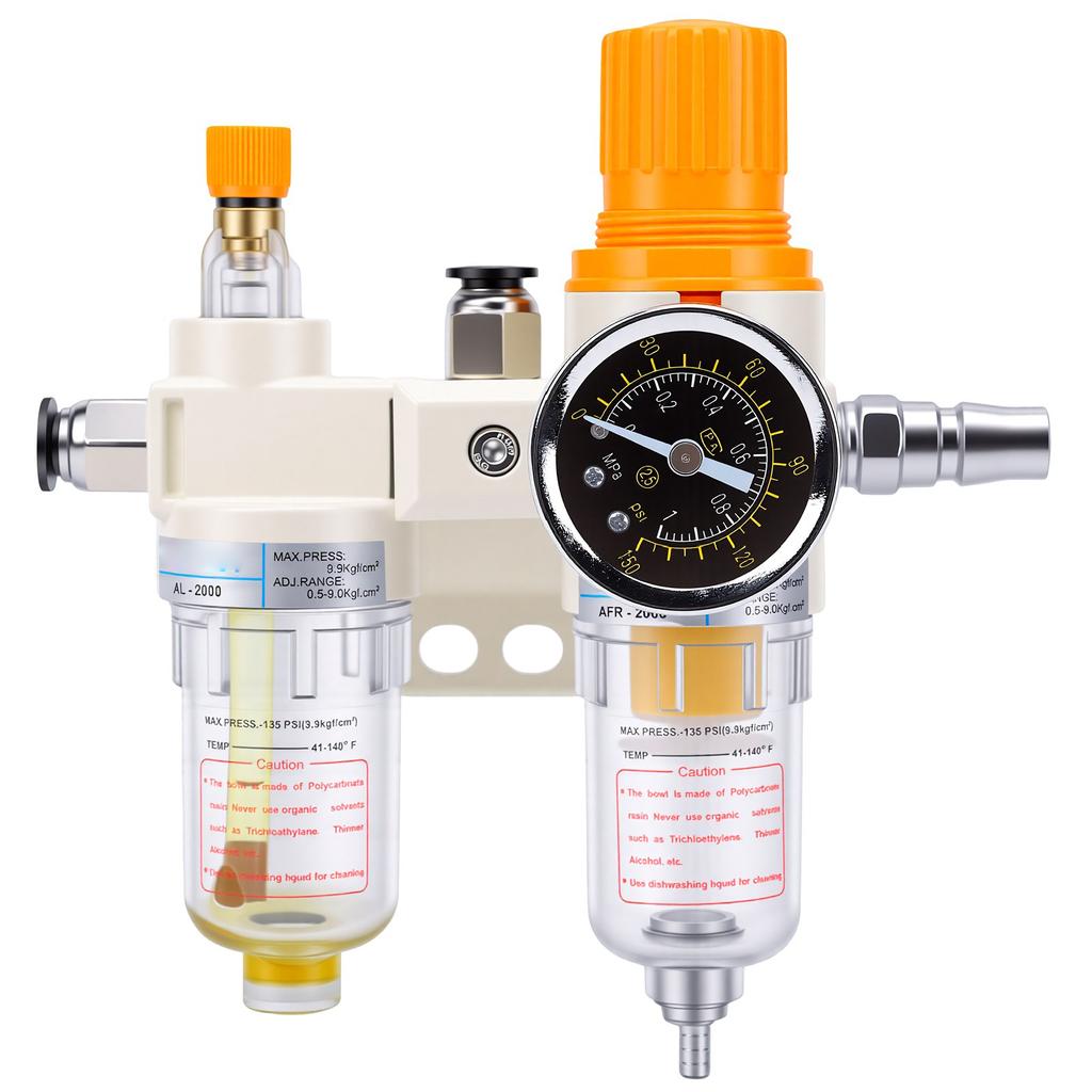Tire Changer Oil Water Separator 8MPa 1Celsius4in NPT Thread Filter Regulator Lubricator For Tyre Changer Machine Upward Opening