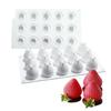 15 Strawberry Mousse Mold Fruit Jelly Chocolate Mold DIY Baking Silicone Mold