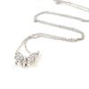 Les Trésors De Lily [I9890] - Серебряное колье "Бабочка" серебро белое (родиевое покрытие) - 10х12 мм