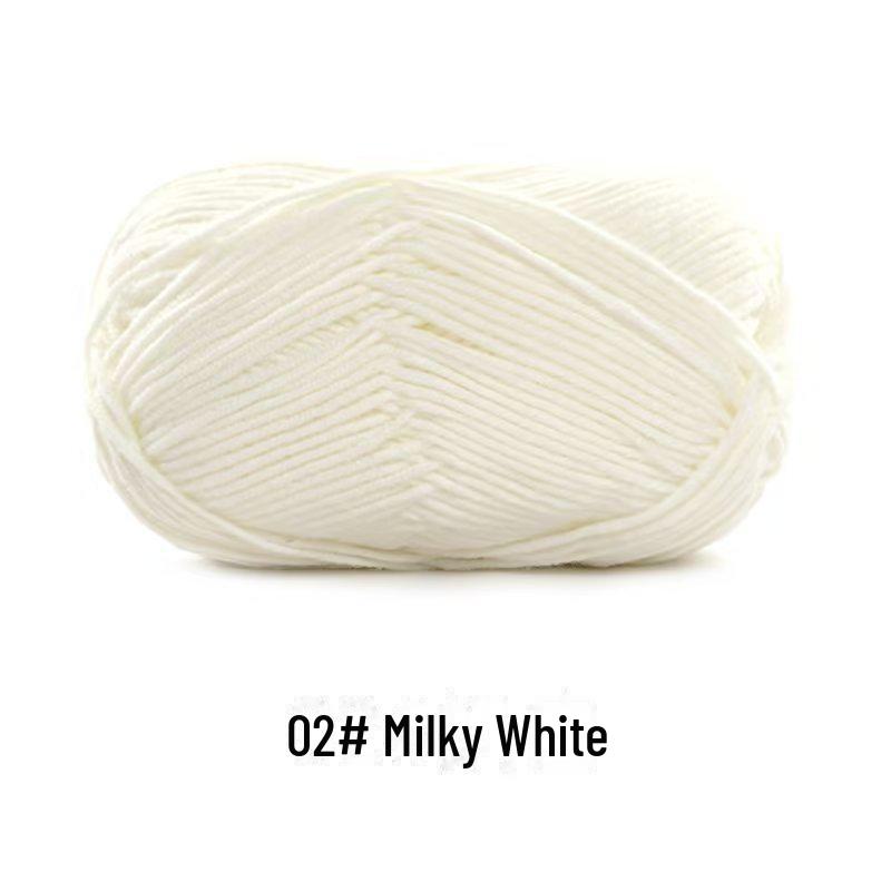 4-х ниточная пряжа из гребенного хлопка для кукол ручной работы, 40 г молочного хлопка, набор материалов для кукол своими руками