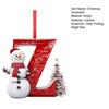 Christmas Letters Pendant A To Z Hanging Xmas Alphabet Ornament Acrylic Snowman